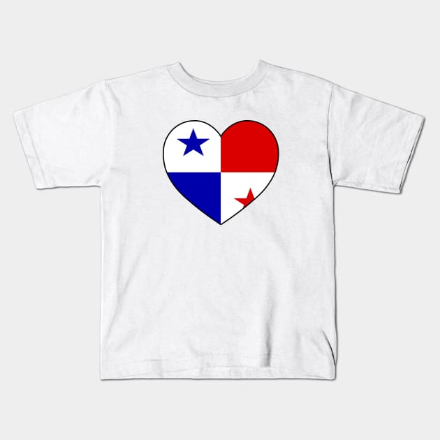 Heart - Panama Kids T-Shirt by Tridaak